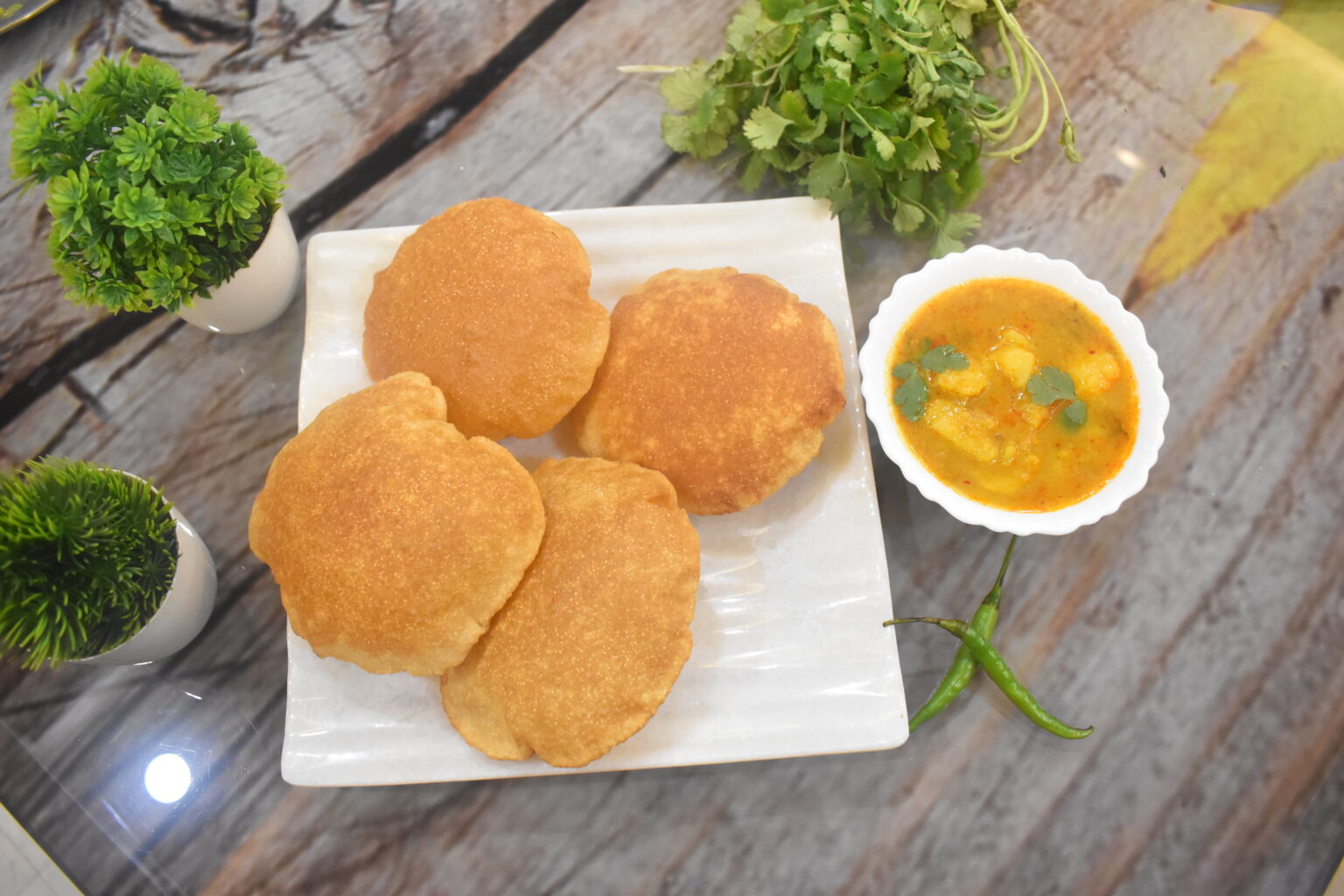 Poori with Aloo Curry